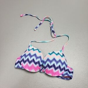 Pink Victoria's secret colorful bikini top size XS